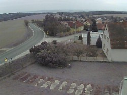 Vjezd do obce ze severu