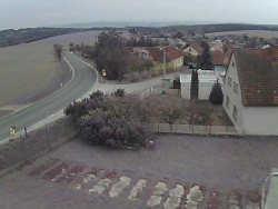 Vjezd do obce ze severu