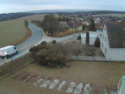 Vjezd do obce ze severu