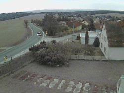 Vjezd do obce ze severu