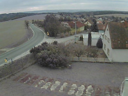 Vjezd do obce ze severu