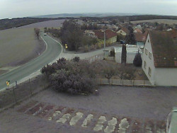 Vjezd do obce ze severu