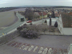 Vjezd do obce ze severu