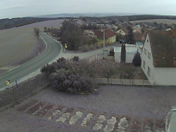 Vjezd do obce ze severu