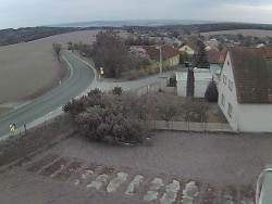 Vjezd do obce ze severu