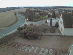 Vjezd do obce ze severu