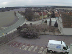 Vjezd do obce ze severu