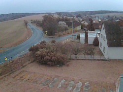 Vjezd do obce ze severu