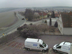 Vjezd do obce ze severu