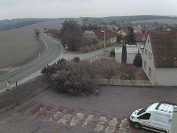 Vjezd do obce ze severu