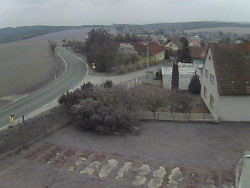 Vjezd do obce ze severu