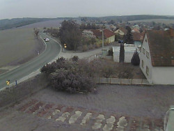 Vjezd do obce ze severu