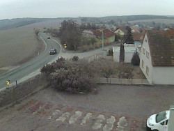 Vjezd do obce ze severu