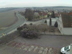 Vjezd do obce ze severu