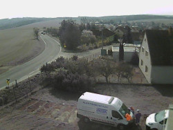 Vjezd do obce ze severu