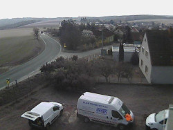 Vjezd do obce ze severu