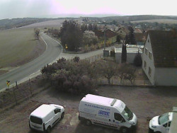 Vjezd do obce ze severu