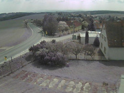 Vjezd do obce ze severu