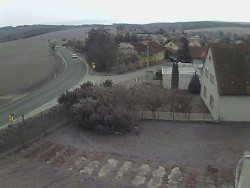 Vjezd do obce ze severu