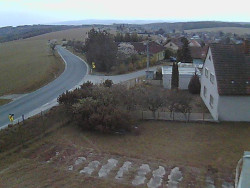 Vjezd do obce ze severu