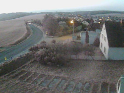 Vjezd do obce ze severu