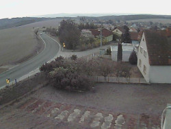 Vjezd do obce ze severu