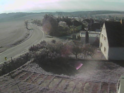 Vjezd do obce ze severu