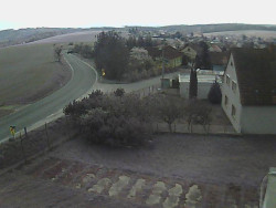 Vjezd do obce ze severu