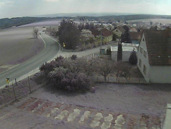 Vjezd do obce ze severu