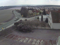 Vjezd do obce ze severu