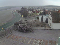 Vjezd do obce ze severu