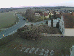 Vjezd do obce ze severu