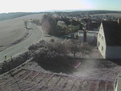 Vjezd do obce ze severu