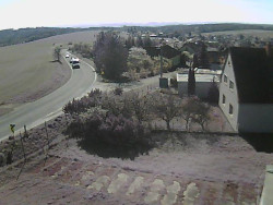 Vjezd do obce ze severu