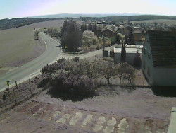 Vjezd do obce ze severu