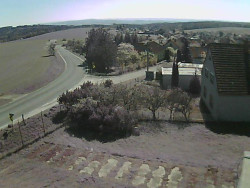 Vjezd do obce ze severu