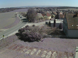 Vjezd do obce ze severu