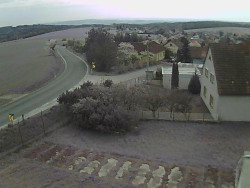 Vjezd do obce ze severu