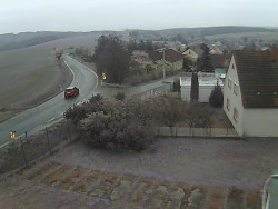 Vjezd do obce ze severu