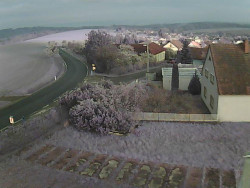 Vjezd do obce ze severu