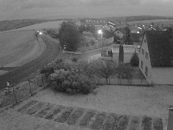 Vjezd do obce ze severu