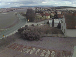 Vjezd do obce ze severu