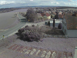 Vjezd do obce ze severu