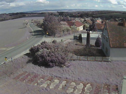 Vjezd do obce ze severu