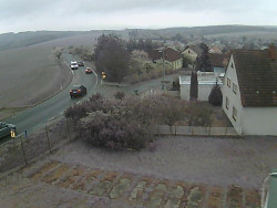 Vjezd do obce ze severu