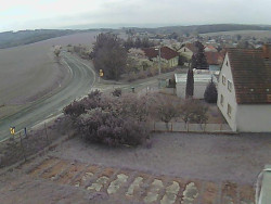 Vjezd do obce ze severu