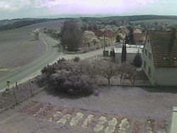 Vjezd do obce ze severu