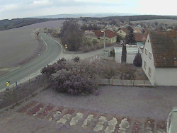 Vjezd do obce ze severu