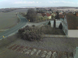 Vjezd do obce ze severu