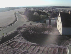 Vjezd do obce ze severu